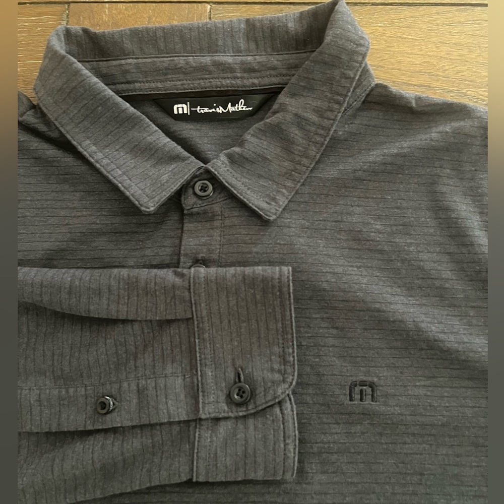 Travis Mathew Long Sleeve Golf Polo, Large